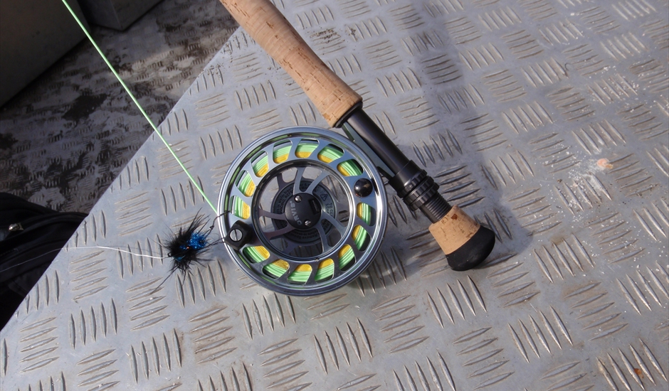 Picture of salmon fishing reel